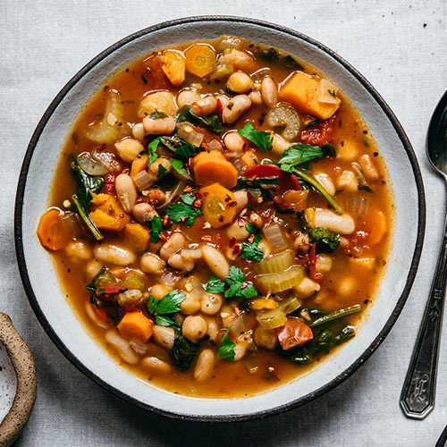 Vegan Vegetable & White Kidney Bean Soup | Ambrosia Frozen Fine Food